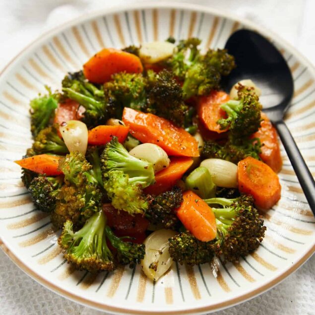 Roasted Broccoli and Carrots