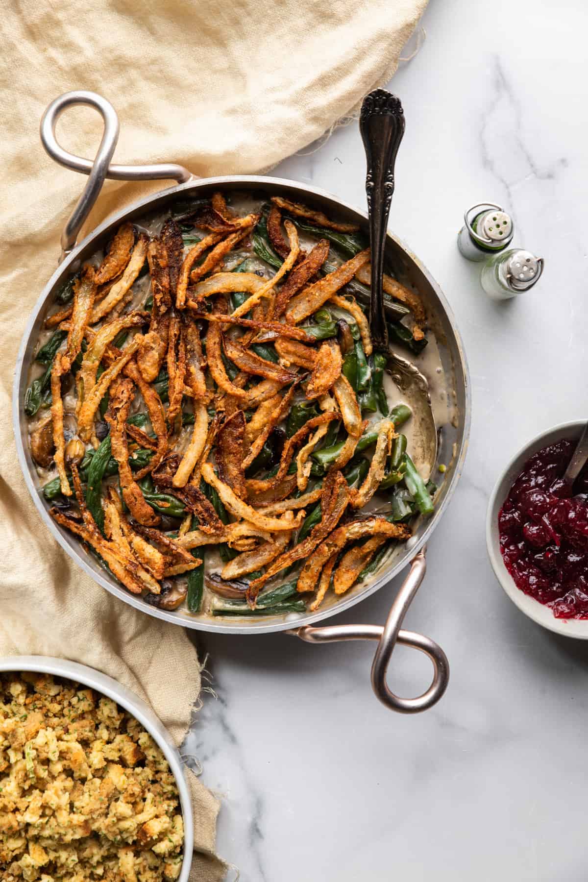 a pot full of Dairy Free Vegan Green Bean