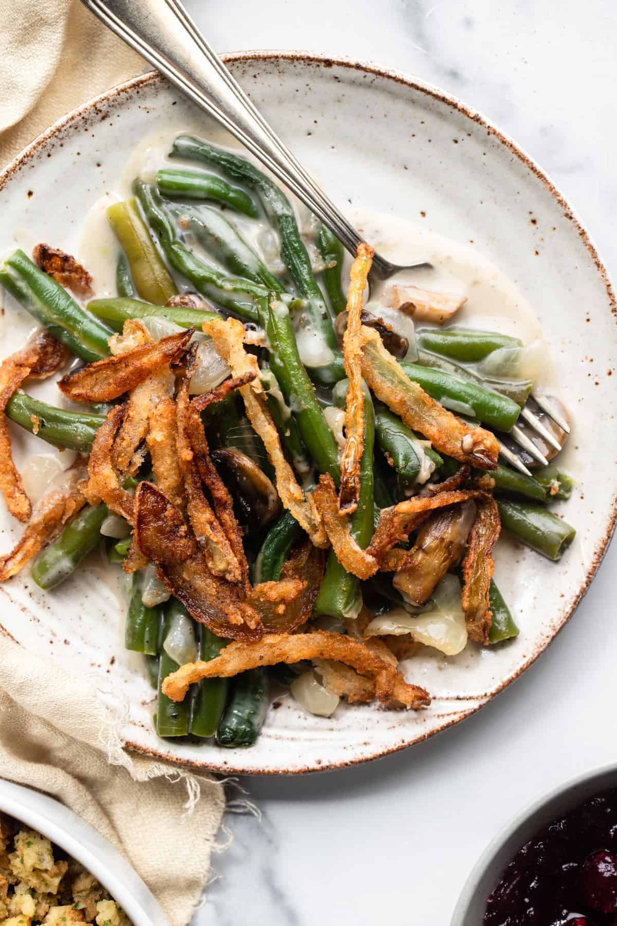 Dairy Free Vegan Green Bean Casserole