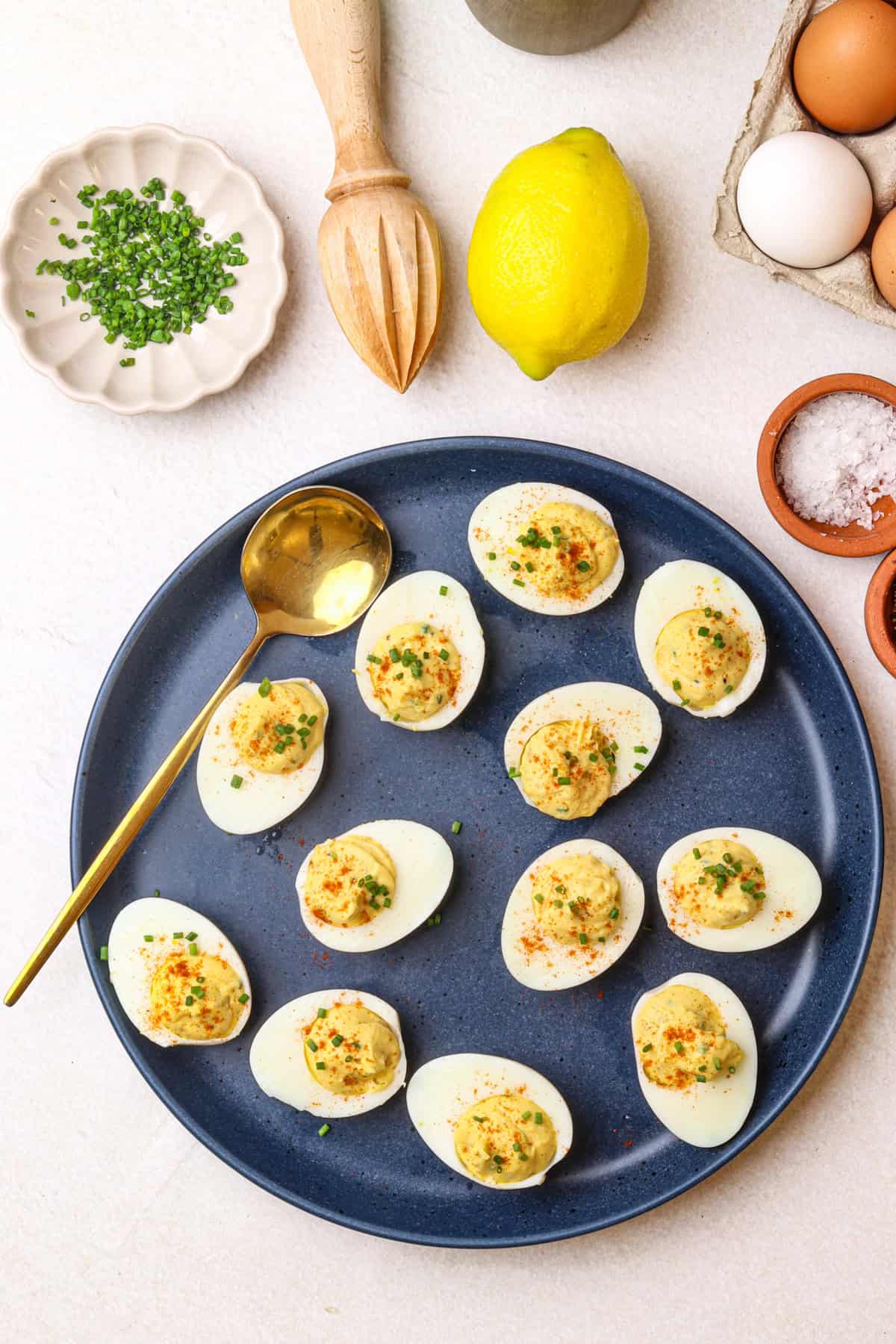 Horseradish Deviled Eggs Recipe featured image below