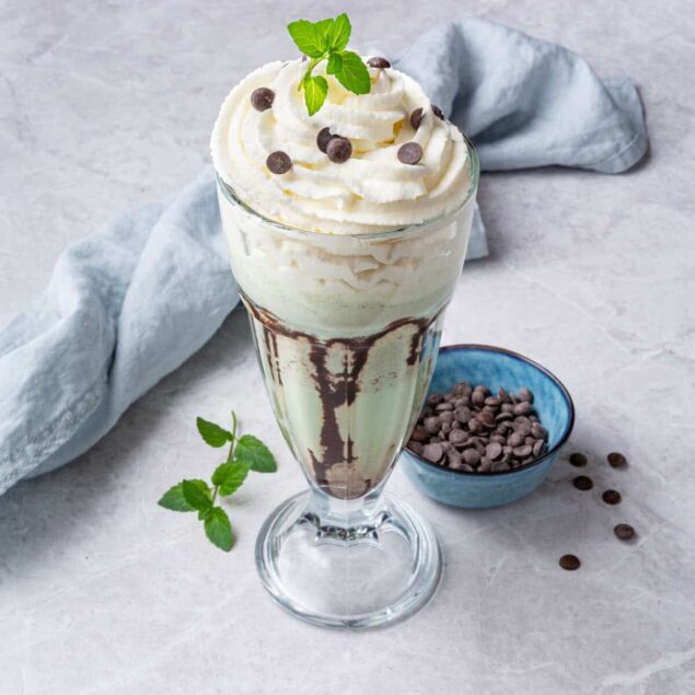 Mint Chocolate Chip Milkshake