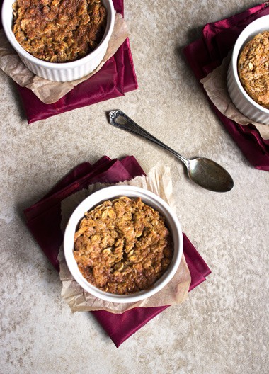 Brown Sugar & Molasses Baked Oatmeal {GF} - Food Faith Fitness