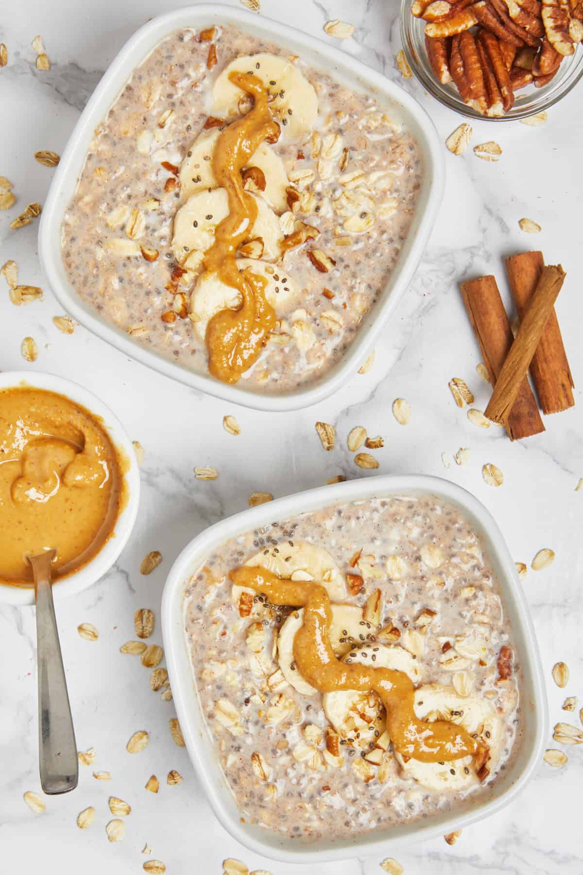 Peanut Butter Banana Overnight Oats