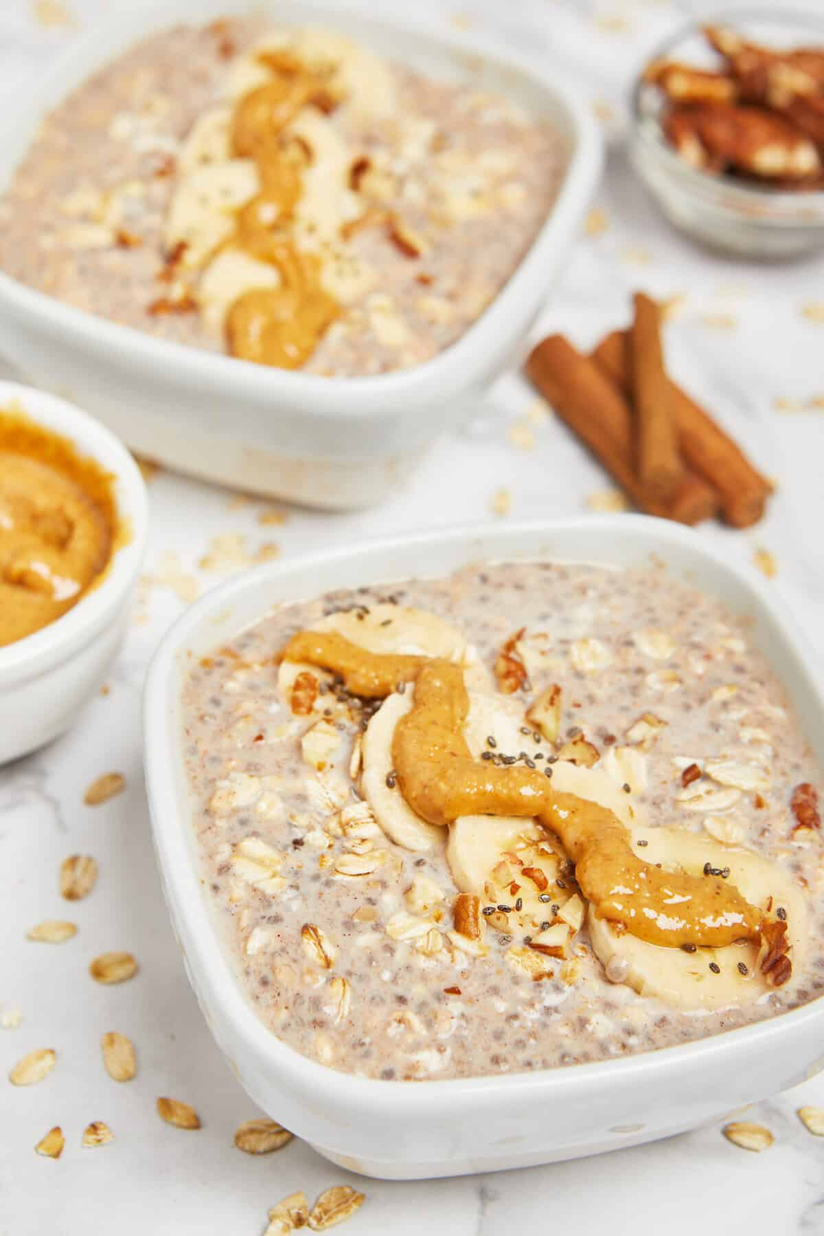 Peanut Butter Banana Overnight Oats