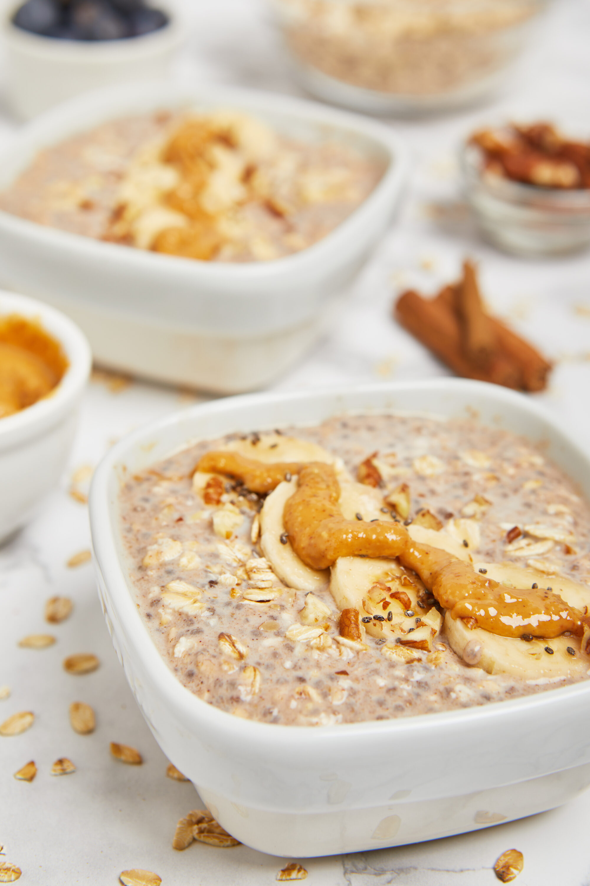 Peanut Butter Banana Overnight Oats