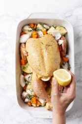 Roast Chicken With Vegetables and Potatoes