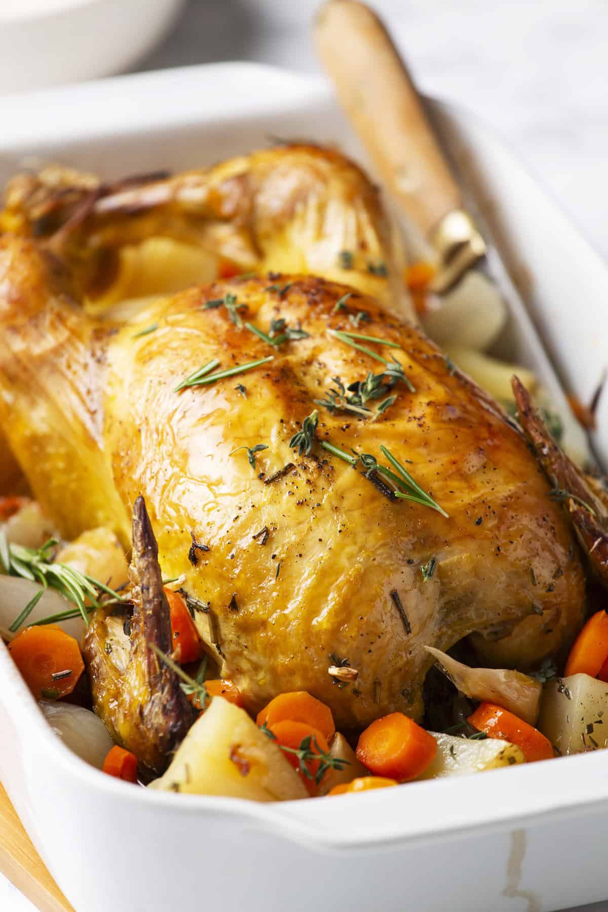 Roast Chicken With Vegetables and Potatoes