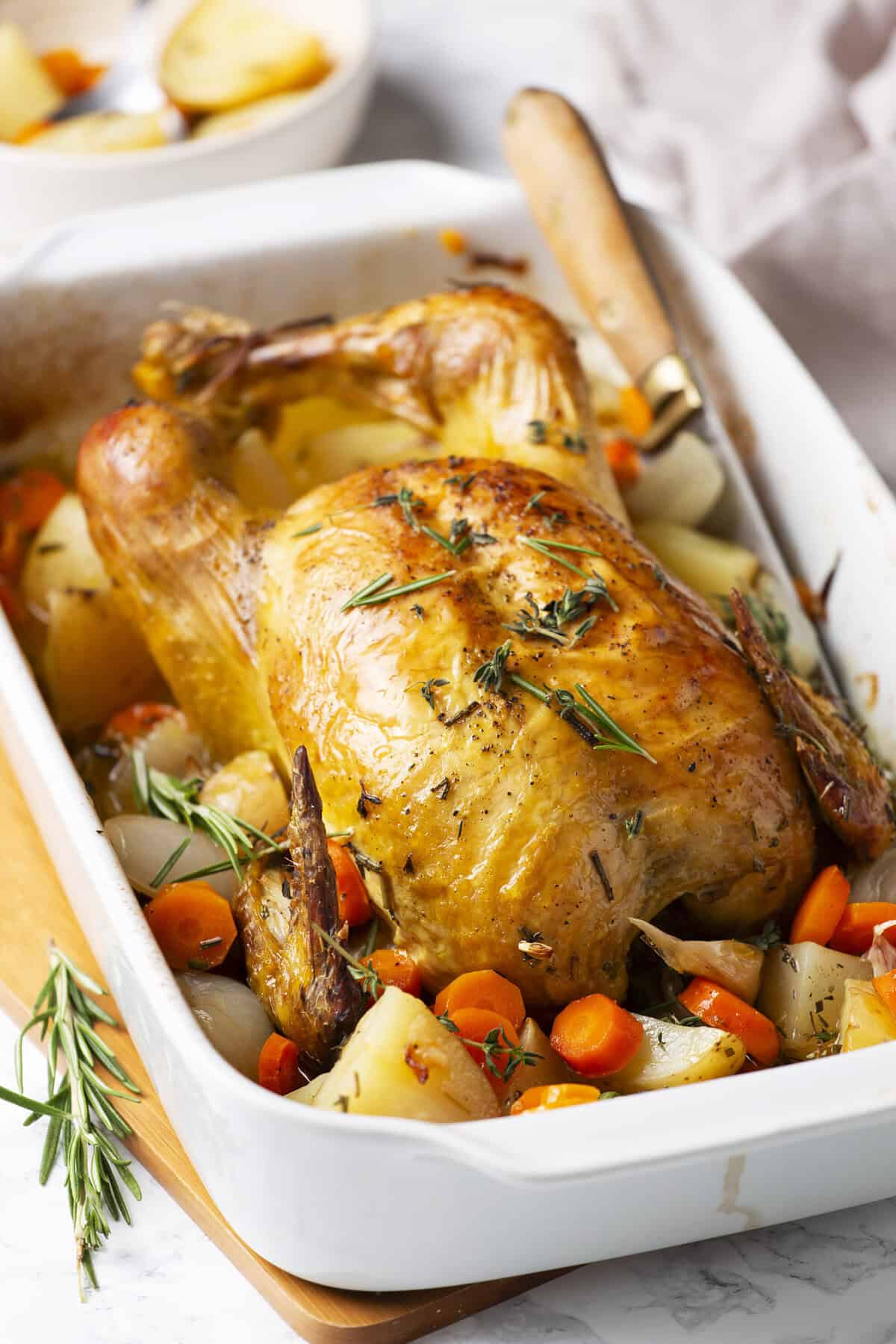 Roast Chicken With Vegetables and Potatoes