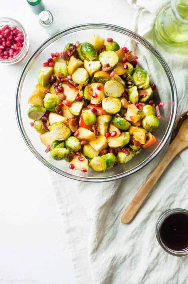 Superfood Roasted Brussels Sprouts with Bacon