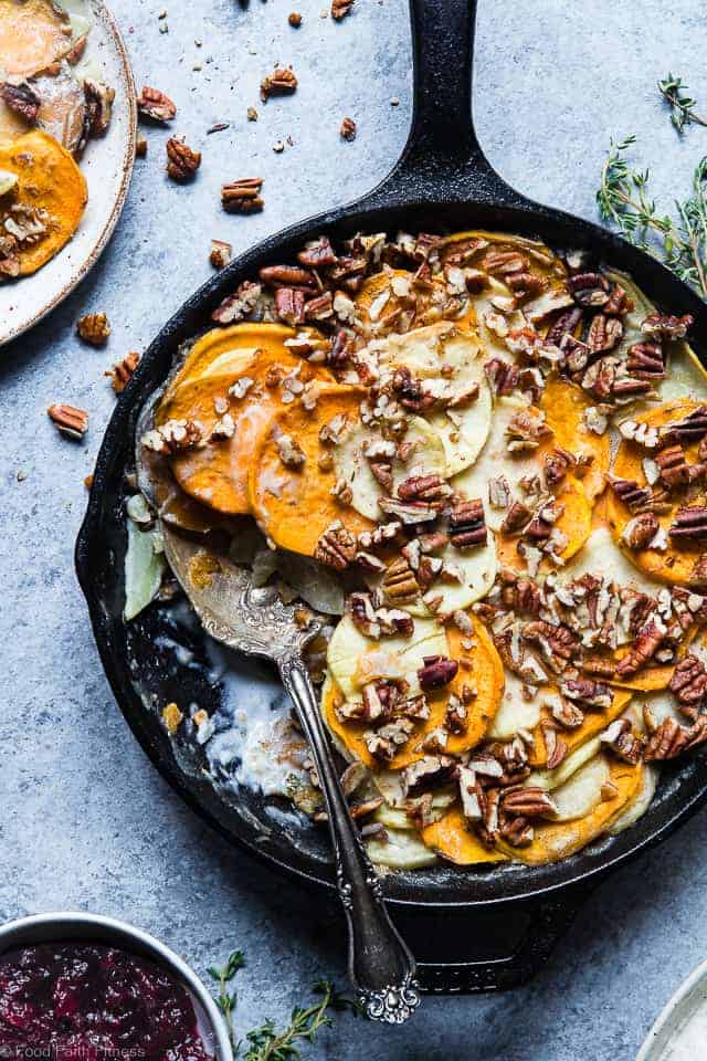 Healthy Scalloped Sweet Potatoes Casserole