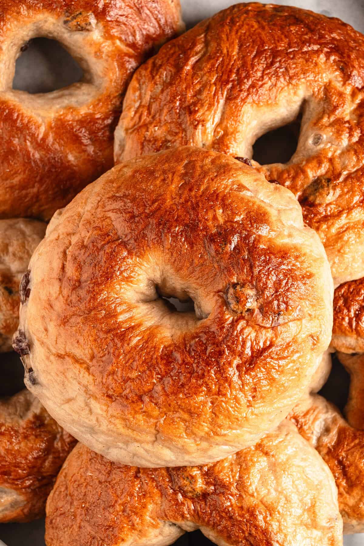 Crispy baked donuts with golden brown exterior and soft interior, perfect for healthy breakfast or snack options.