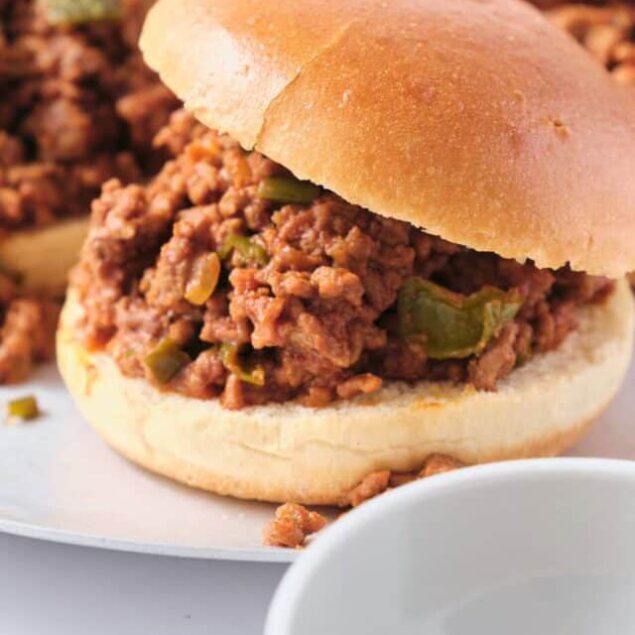 Savory sloppy joe sandwiches made with ground beef and vegetables in soft buns, perfect for healthy meal prep and comfort food.