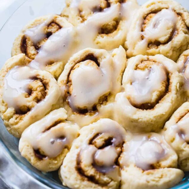 The BEST Easy Dairy Free Gluten Free Vegan Cinnamon Rolls - You will never believe that these  Cinnamon Rolls are better for you, gluten free/dairy free/egg free and under 200 calories! Soft, tender and perfectly sweet and spicy! | #Foodfaithfitness | #Glutenfree #Healthy #Vegan #DairyFree #EggFree