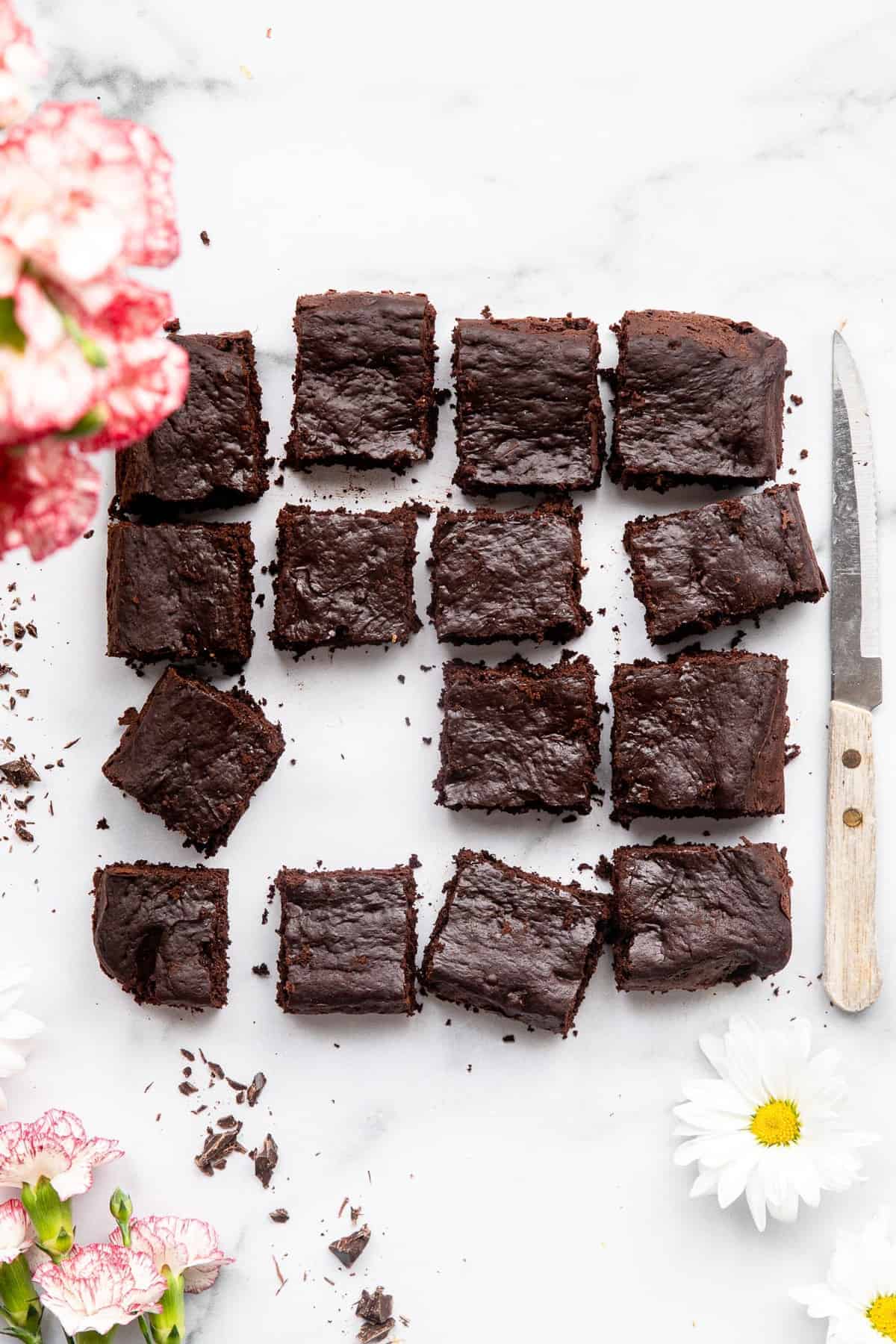 Healthy greek yogurt brownies