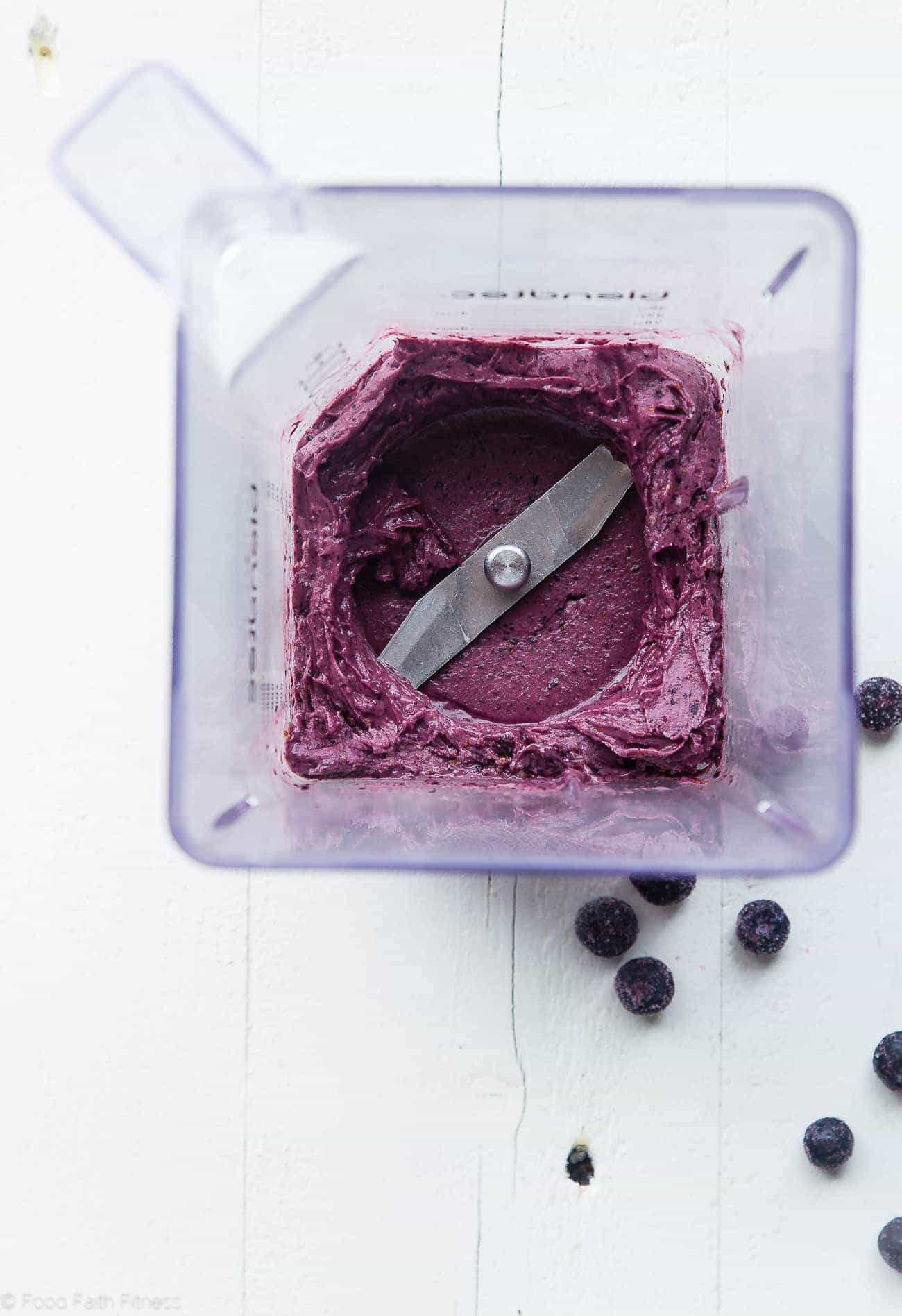 Making banana ice cream in a blender Recipe at foodfaithfitness.com