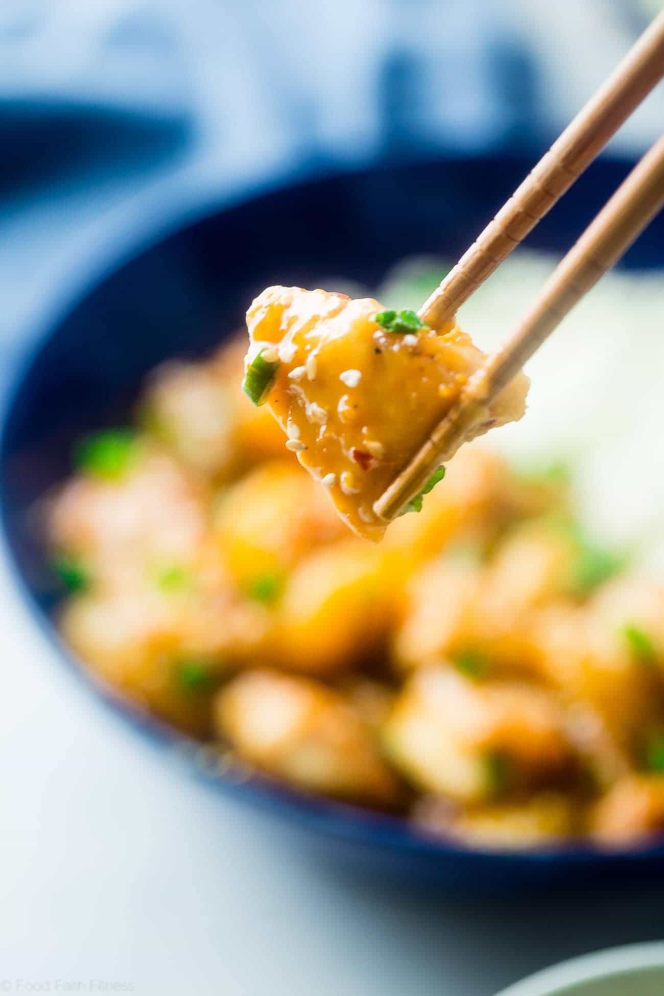 Whole30 Orange Chicken - This 30 minute, paleo orange chicken is so much better and healthier than takeout! It's a quick and easy, whole30 compliant dinner that the whole family will love! | Foodfaithfitness.com | @FoodFaithFit