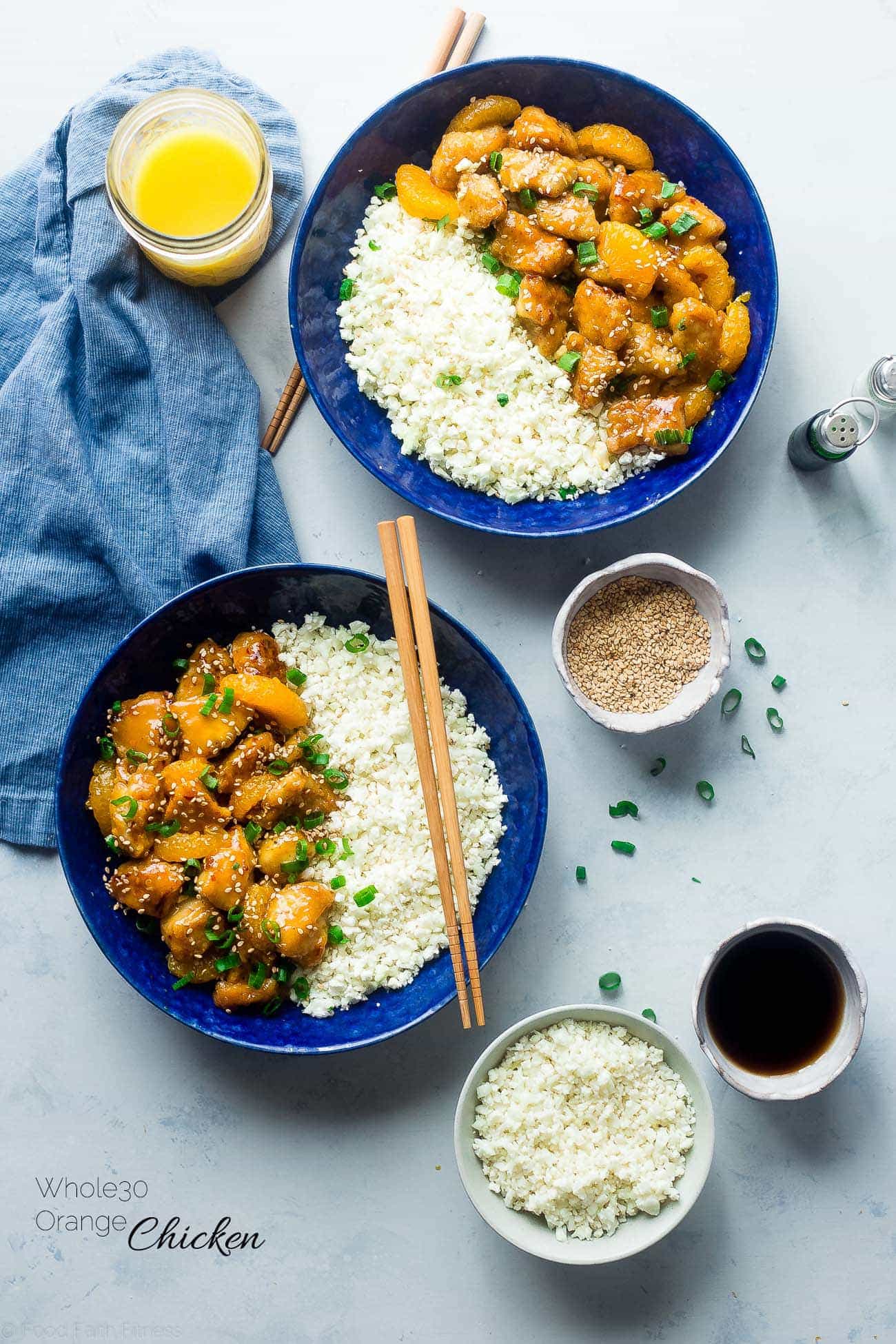 Whole30 Orange Chicken - This 30 minute, paleo orange chicken is so much better and healthier than takeout! It's a quick and easy, whole30 compliant dinner that the whole family will love! | Foodfaithfitness.com | @FoodFaithFit