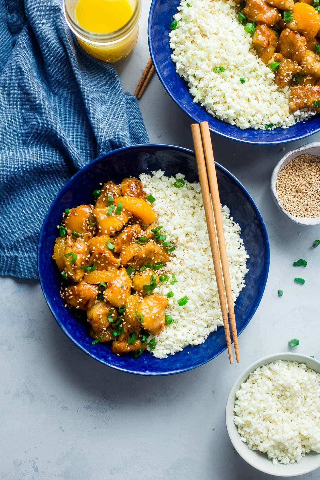 Whole30 Orange Chicken - This 30 minute, paleo orange chicken is so much better and healthier than takeout! It's a quick and easy, whole30 compliant dinner that the whole family will love! | Foodfaithfitness.com | @FoodFaithFit